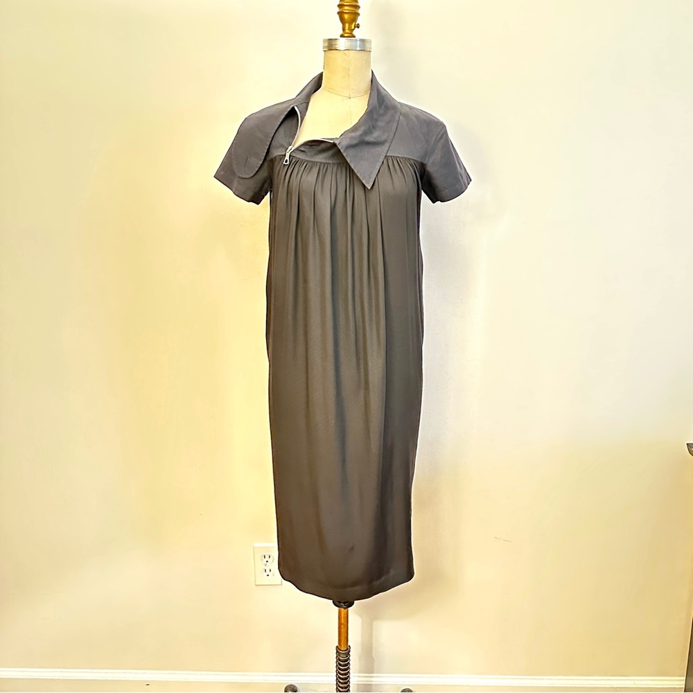 Black Mixed-Media Dries Van Noten Dress 36